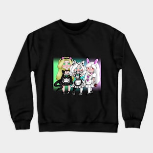 kitty, Carrit, Dalmatina Crewneck Sweatshirt